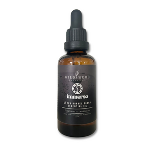 LÖYLY Barrel Sauna Essential Oil bottle – 50ml blend of eucalyptus and lemongrass oils for sauna use